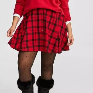 NWT Torrid Pleated Skater Button Pockets Front Mini Skirt Plus Size: 2X (18/20)